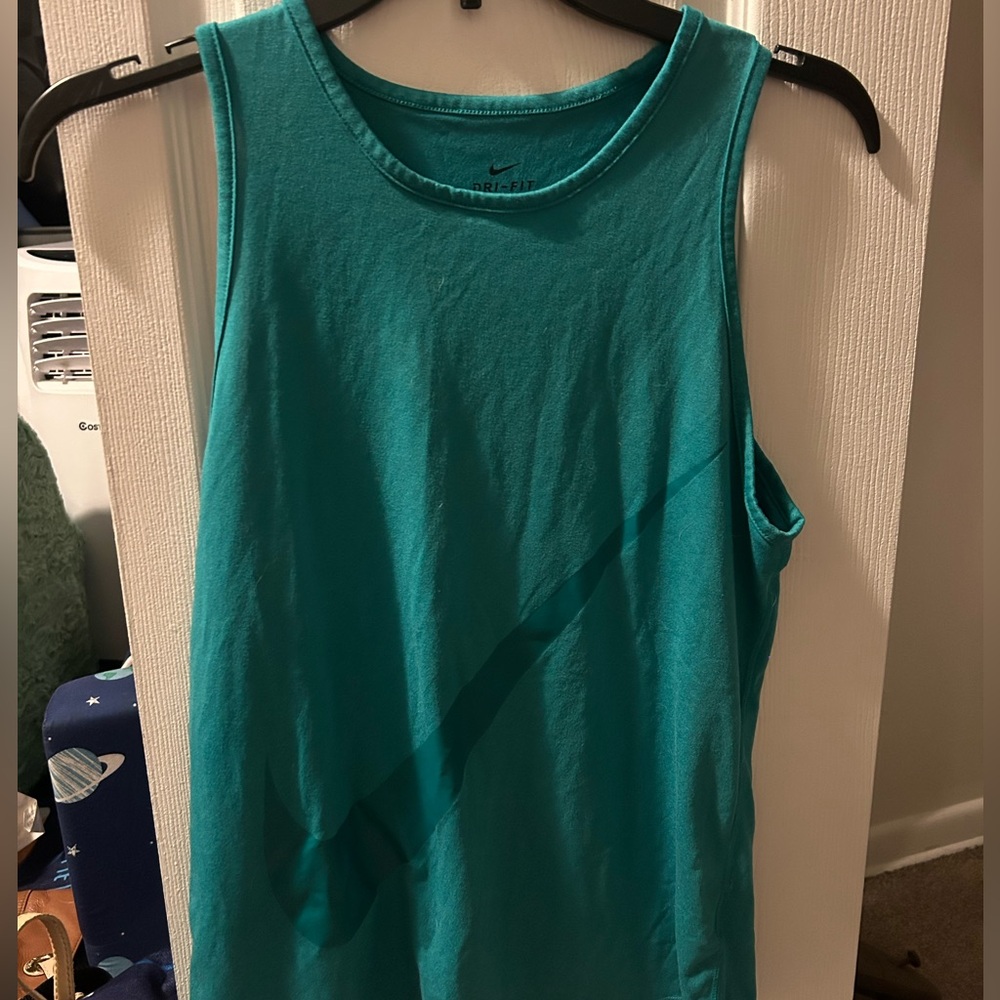 Nike Turquoise Dri-FIT Athletic Top